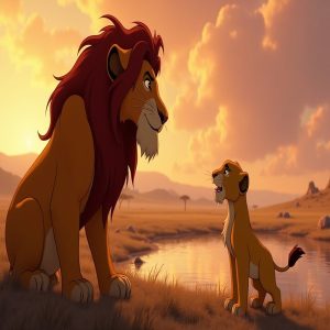 Mufasa Teaches Simba